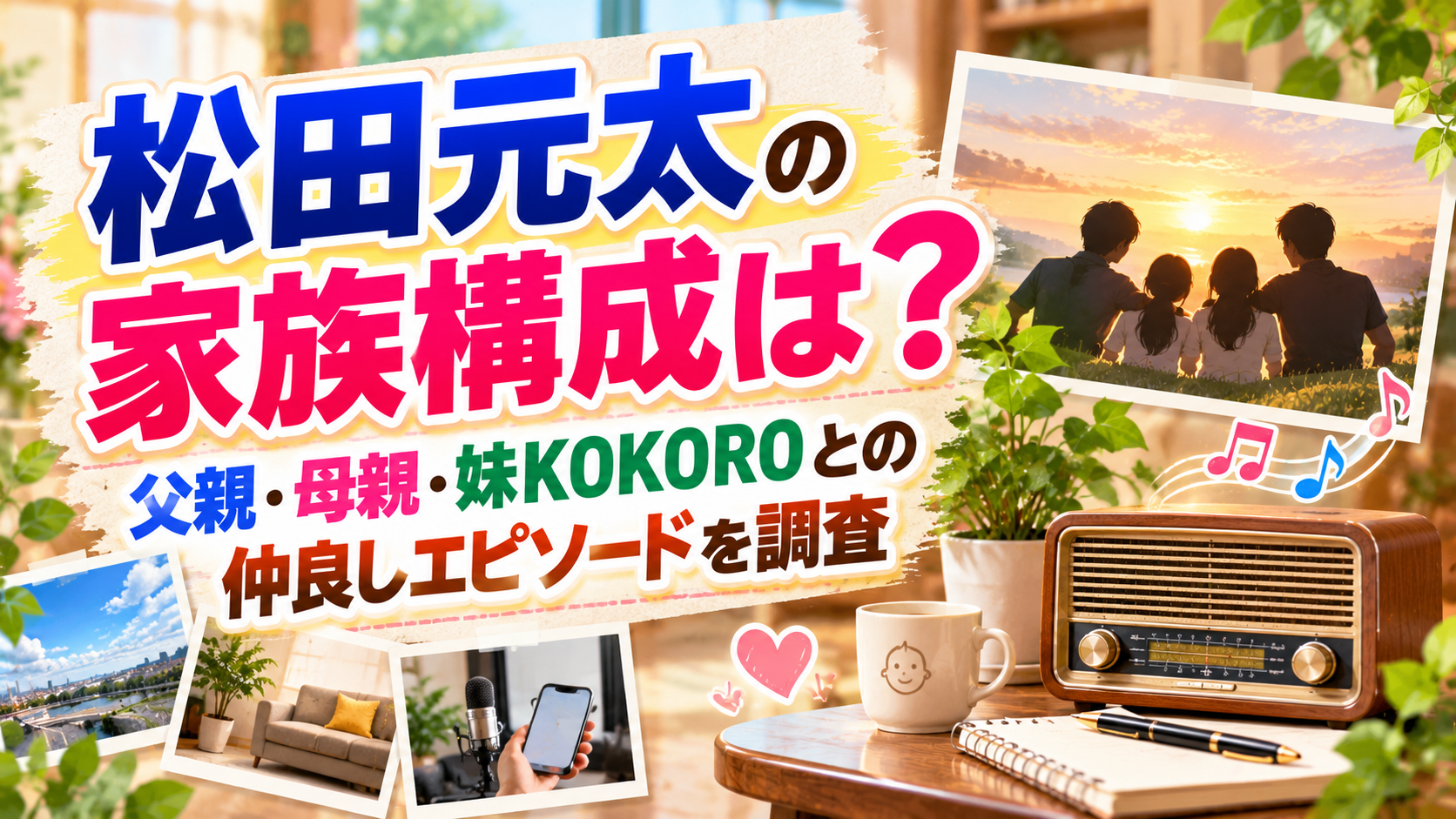 松田元太の家族構成と父親・母親・妹KOKORO