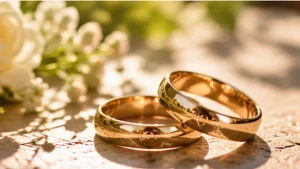 ハイヒールモモコ夫妻の結婚をイメージした結婚指輪